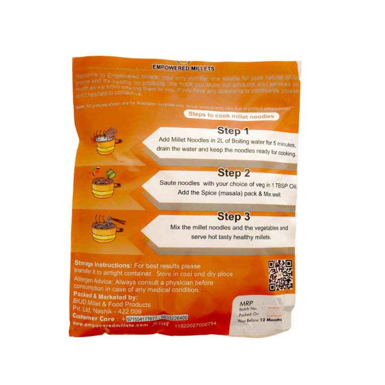 Foxtail Millet (FX) Noodles with Masala (1)